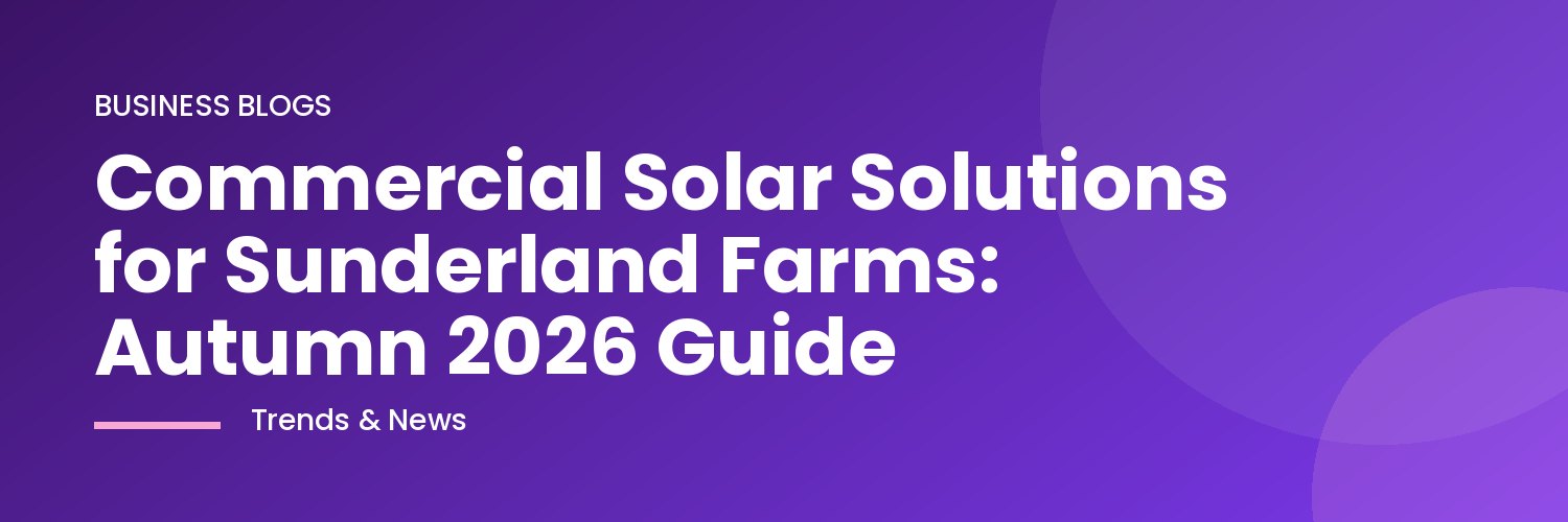Modern solar panels installed on a Wearside farm building