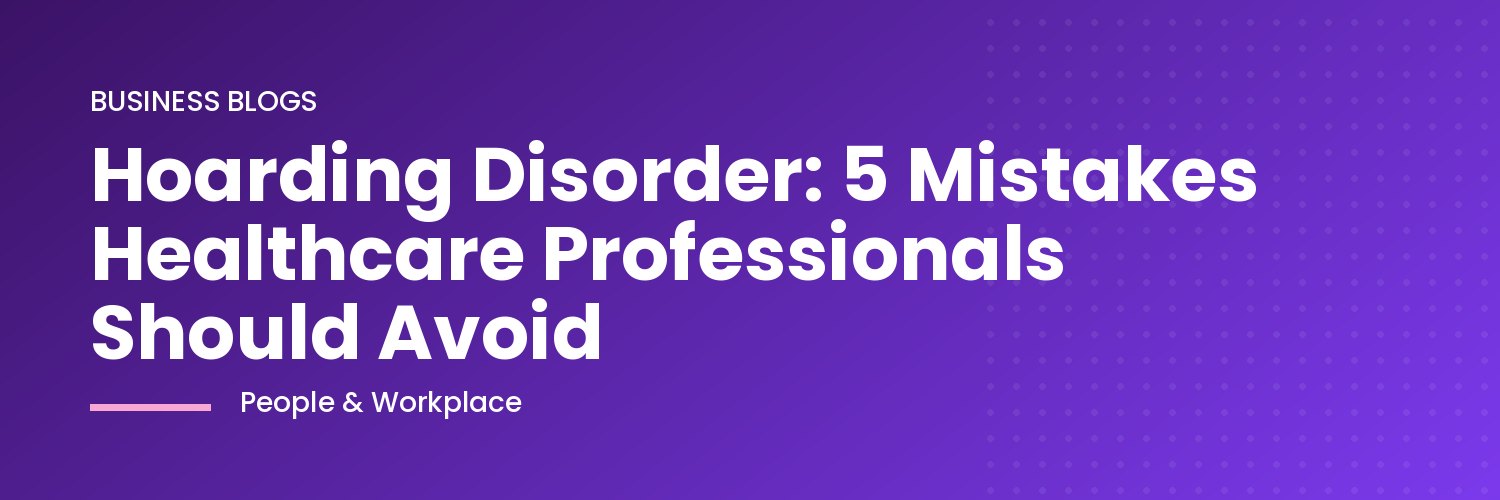 Healthcare professional supporting patient with hoarding disorder